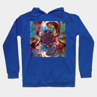 Abstract canvas in vivid colors Hoodie